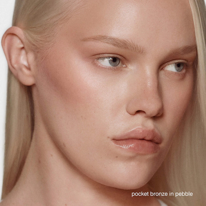 rhode Pocket Bronze Long-Wearing Cream Bronzer Color Pebble