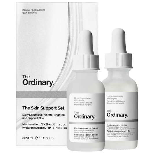 The Ordinary The Skin Support Set with Niacinamide + Hyaluronic Acid