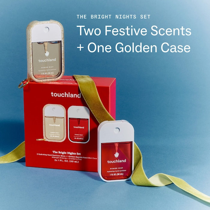 Touchland Special Edition Bright Nights Hand Sanitizer 2-Pack + Case
